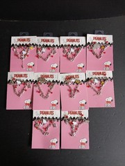 Peanuts – Charm Bracelet – Snoopy, Woodstock, Heart, Valentine’s Day – Lot of 10