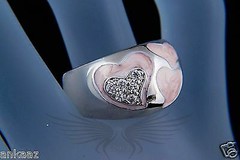 Brilliant Pinky Cocktail Round Cut AAA Grade Cubic Zircon CZ Fashion Ring 6X240