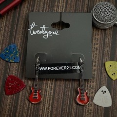 Forever 21 Dangle/Drop Guitar Earrings-1 3/8″-NWT