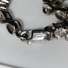 Kay Infinity Bracelet Lab-Created White Sapphires Sterling Silver 7 1/2in