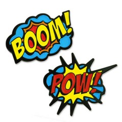 PinMart’s Boom! Pow! Trendy Action Comic Book Enamel Lapel Pin Set