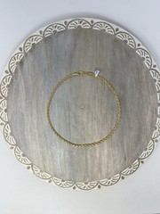14K Gold filled 17.5″ Long 0.13″ Thick (3.4MM) Rope Chain Necklace (GC-28)