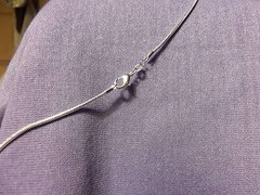 Beautiful Silver Flat Snake Chain-26 inches 2 mm .