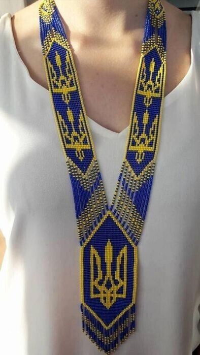 Handmade Necklace Seed Bead Boho American Style Netiv Beaded Multi Strand