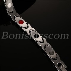 Silver Gold Tone Stainless Steel Rhinestone Women’s Bracelet Chain Birthday Gift