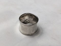 Silpada Sterling Silver Hammered Cuff Ring Size 6.5