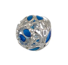 New 100% Authentic PANDORA Blue Splash Openwork Swimming Fish Charm 79469901