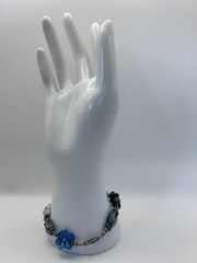 Bracelet Hematite Beaded Multicolor Gemstone Chip Boho 7 Inch Fashion Jewelry